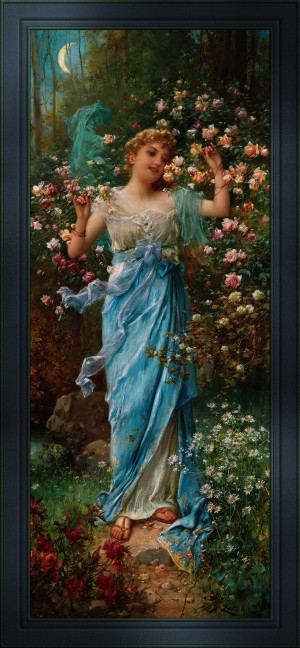 Flower Round by Hans Zatzka Old Masters Reproduction